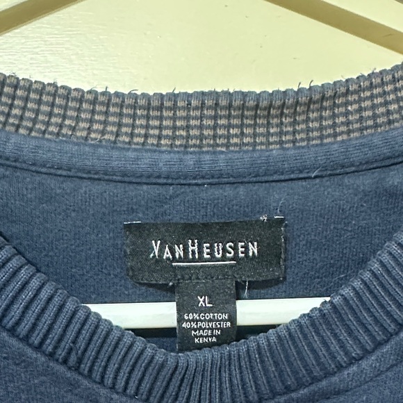 Van Heusen Dark Blue Crewneck Sweater - Picture 2 of 4